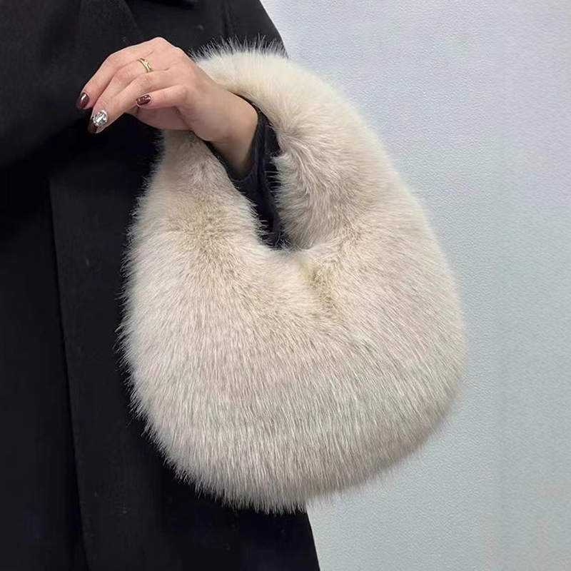 Bolsos de media luna de felpa  - Luxury Bags Tote reseña y precio