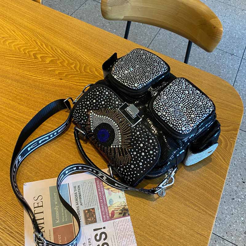Mochila De Cuero PU con diaman - Luxury Bags Leather reseña y precio