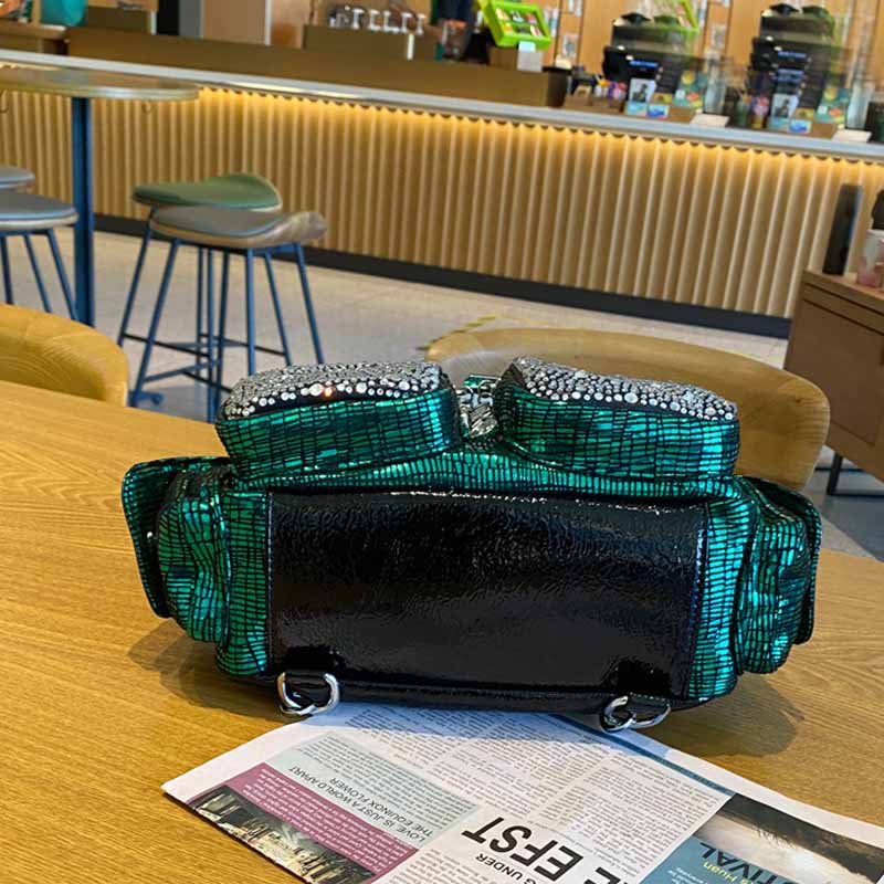 Mochila De Cuero PU con diaman - Luxury Bags Leather reseña y precio